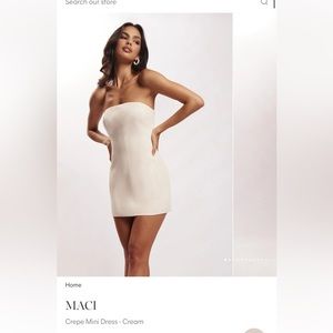 Cream Mini Dress